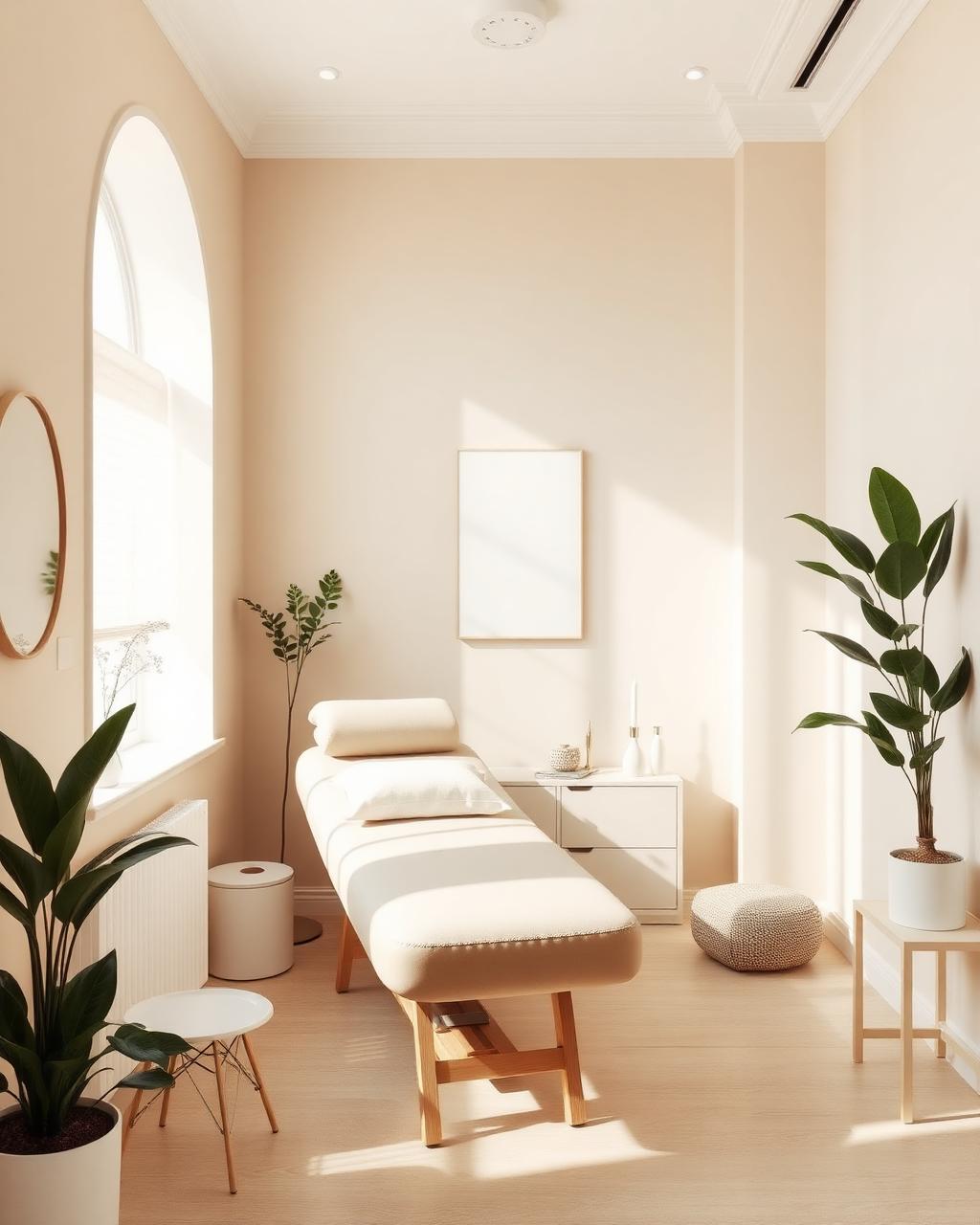 Modernes Behandlungszimmer im Pure Skin Studio